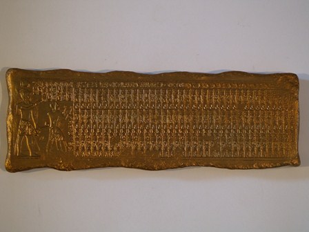 Egyptian King List from Temple of Seti I, Abydos Recreation