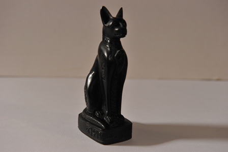 Egyptian Cat Bastet Recreation: Black - Click Image to Close