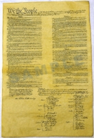 Constitution of the United States Aged Copy