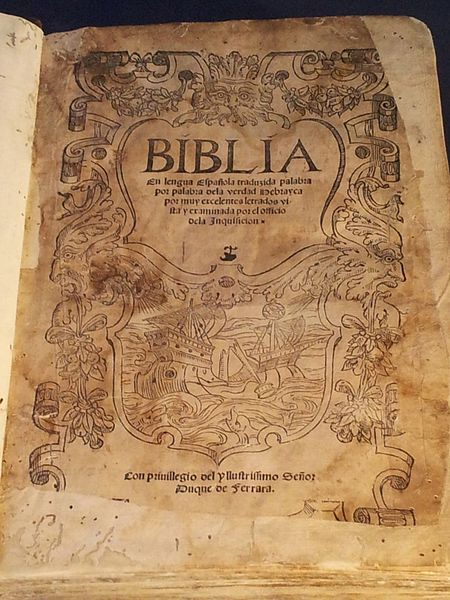 Biblia de Ferrara 1553 Facsimile - Click Image to Close