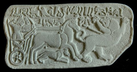 Hittite Hunting Frieze Recreation