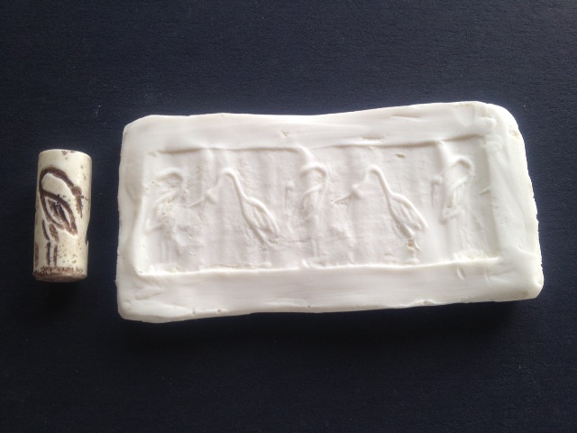 Indus Valley Cylinder Bird Seal Replica - Click Image to Close