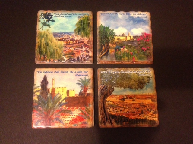 Jerusalem Scenes Coaster Set