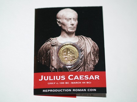 Julius Caesar Aureus Coin Replica - Click Image to Close
