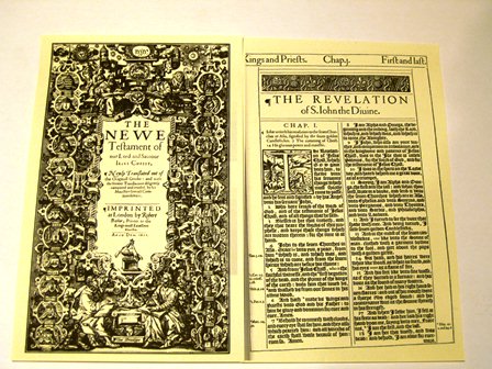 King James Bible 1611: Book of Revelation 1 Recreation - Click Image to Close