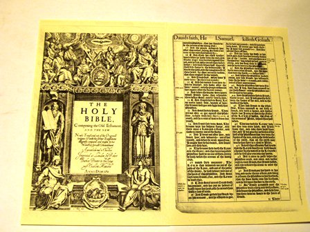King James Bible 1611: I Samuel Recreation - Click Image to Close