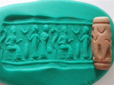 Mittanian Cylinder Seal Replica - Click Image to Close