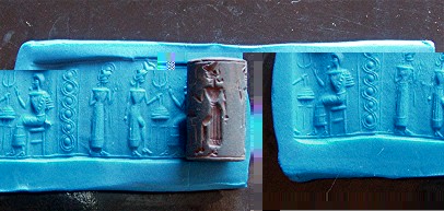 Neo Babylonian Cylinder Seal Replica - Click Image to Close