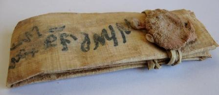 Papyrus Scroll with One Seal From Egypt Recreation - Click Image to Close