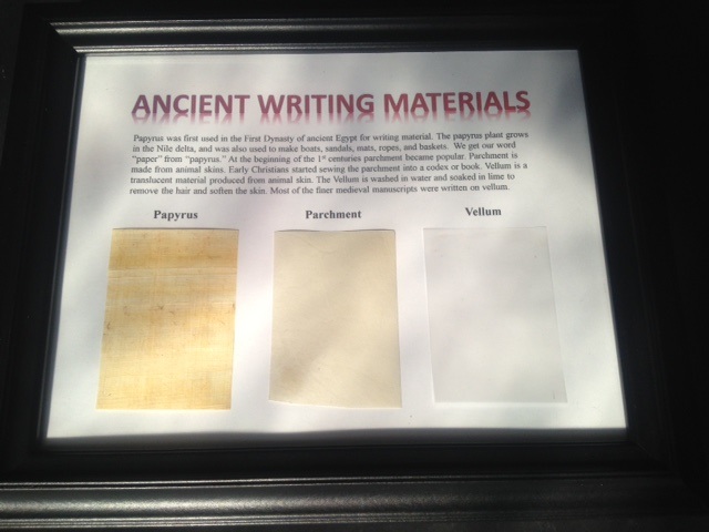 Ancient Writing Materials: Framed - Click Image to Close