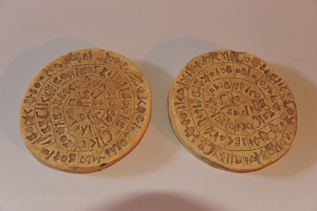 Minoan Phaistos Disc Recreation: Large Size - Click Image to Close
