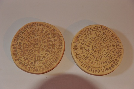 Minoan Phaistos Disc Recreation - Click Image to Close