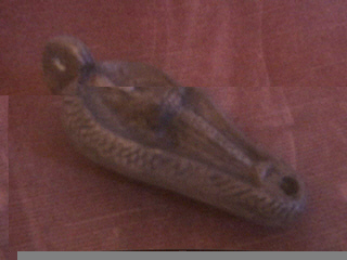 Roman Oil Lamp: Diana Replica