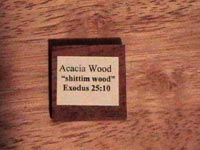 Acacia Wood Sample - Click Image to Close