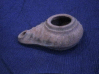 Byzantine Oil Lamp: Golgotha - Click Image to Close