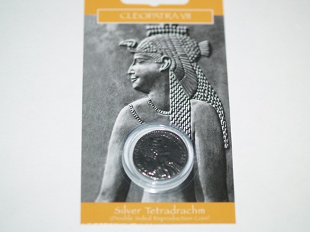 Cleopatra VII Coin Replica - Click Image to Close