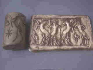 Etruscan Cylinder Seal Replica - Click Image to Close