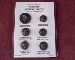 Ancient Greek Coin Set Replicas