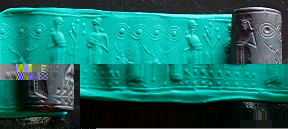 Hittite Cylinder Seal Replica - Click Image to Close