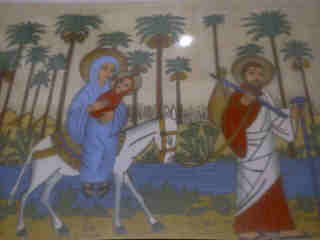 Baby Jesus in Egypt Papyrus