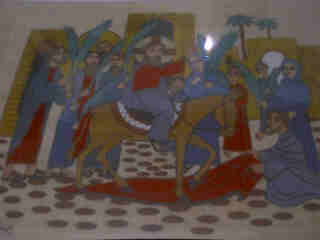 Jesus on Palm Sunday Papyrus - Click Image to Close