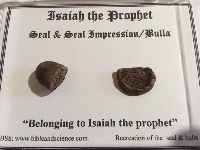 Isaiah the Prophet's Seal & Impression/Bulla Recreation