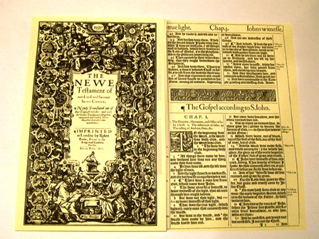 King James Bible 1611: John 1 Recreation