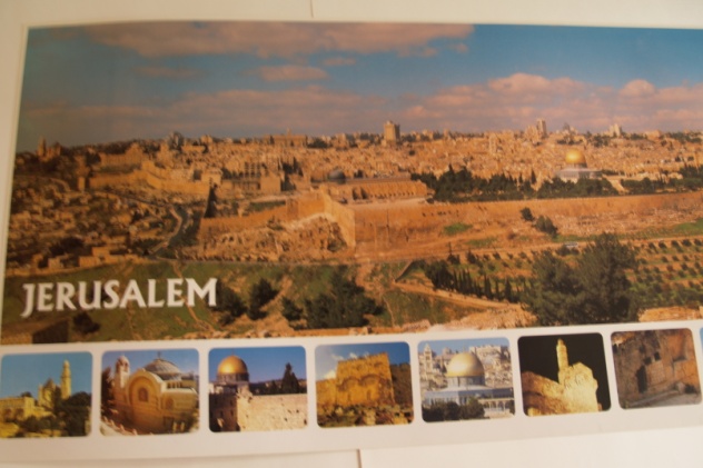 Panoramic Poster of Jerusalem as seen from the Mount of Olives
