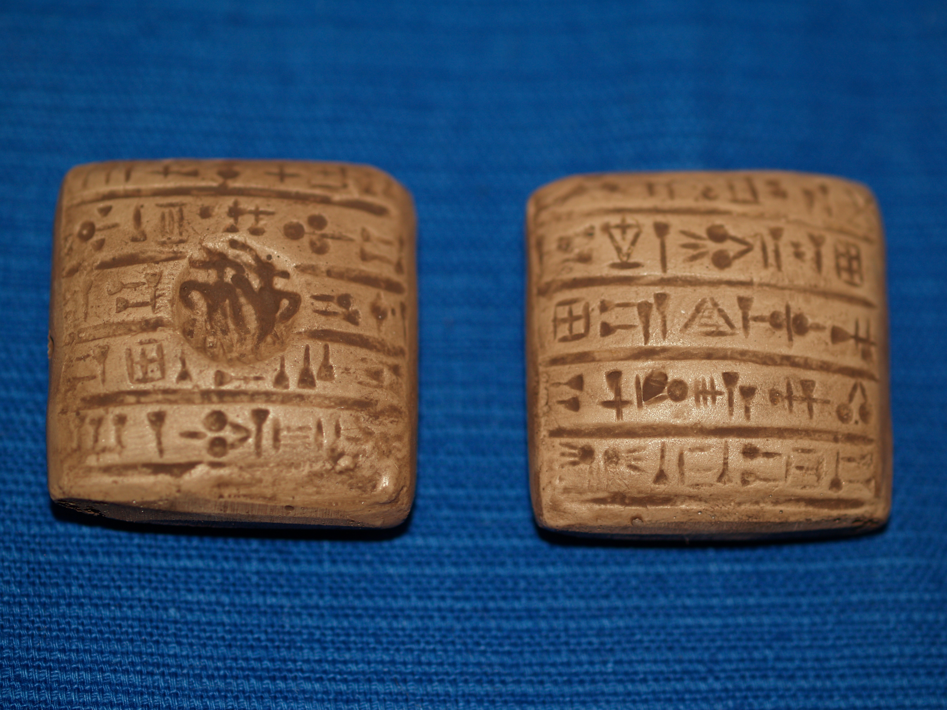 Sumerian Tablet with Small Seal Replica